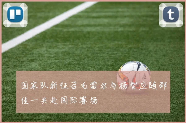 国家队新征召毛雷尔与杨智应随邵佳一共赴国际赛场